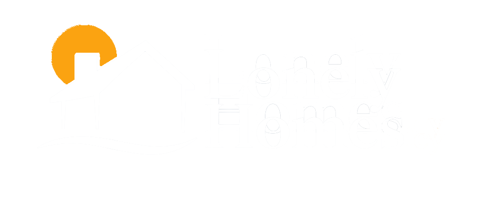 lonely homes property managemenrt white icon with yellow sun