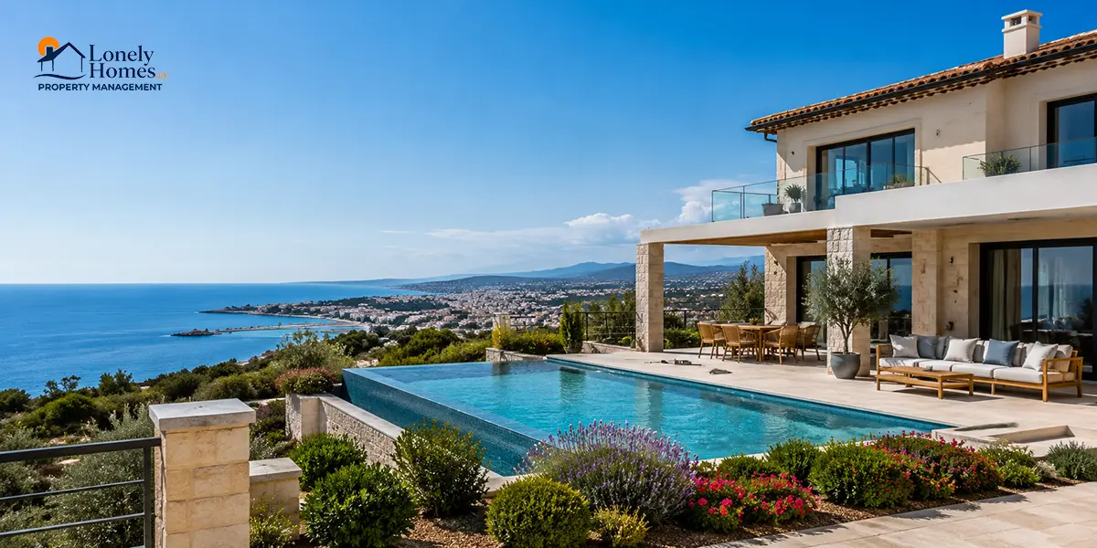 Luxury villa in Cyprus with infinity pool and sea view