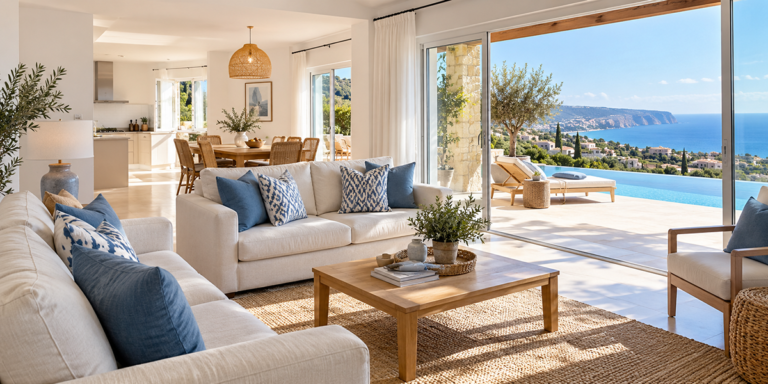 Prepared holiday home in Peyia ready for owner arrival