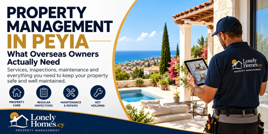 Property management in Peyia for overseas property owners
